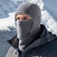 thumbnail image 1 of Sales Today Under $5 Knit Cuffed Beanie GIJNRIUIUA Winter Ski Windproof Thermal 2 In 1 Hood and Neck Warmer Winter Hat for Men Cold Weather Skiing Snowboarding Cycling Sports, 1 of 5