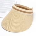 thumbnail image 1 of Sales Today Under $5 Multicolor Summer Beach Hats GIJNRIUIUA Summer Outdoors Women Wide Brim Hat Sun Hats Travel Ponytail Sun Cap 50+ Caps Bucket Hats, 1 of 3