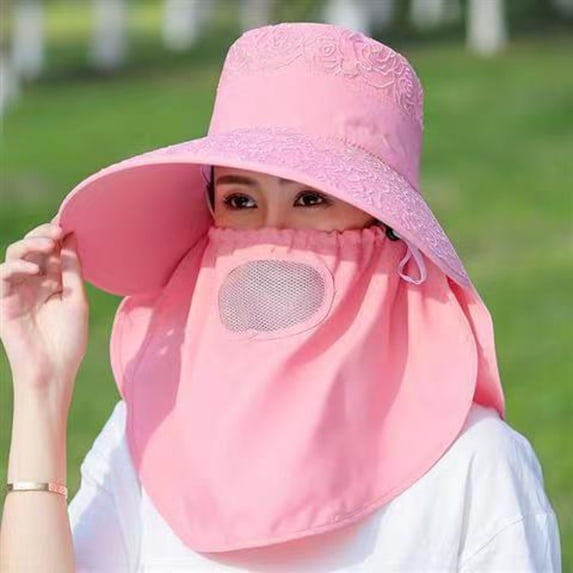 Sales Today Under $5 Red Beach Straw Hats for Women GIJNRIUIUA Women Summer Sun Hat Women Adjustable Summer Anti Outdoor Riding Large Hat Sun Visor Protective Hat Visor Hats