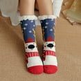 thumbnail image 1 of Sales Today Ankle Socks Under $5 GIJNRIUIUA Multicolor Crew Socks Women's Winter Soft Warm Fuzzy Fleece-Lined Grippers Slipper Socks Athletic Socks, 1 of 4