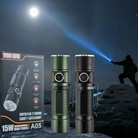 3LED Flashlights High Powered Super Bright Flashlight Rechargeable 5 Modes Lights For Emergency Outdoor Home Camping Hiking Gift