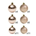 thumbnail image 1 of 42PCS Christmas Balls Ornaments Set, Colorful Shatterproof Plastic Decorative Baubles for Xmas Tree Decor Holiday Wedding Party Decoration with Hanging Hooks, Red & Gold, 1 of 5