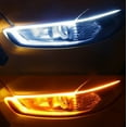thumbnail image 1 of Automobile LED Daytime Running Light Guide Bar, Scanning Two-Color Turn Signal Streamer, Decorative Light for Cars, 2PCS LED Bar Lights, 1 of 4