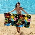 thumbnail image 1 of Sales Today Clearance! Beach Towel Oversized Super Absorbent Sand Thick Microfiber Beach Towel Cute Tropical Palm Leaf Beach Towels 27x55in For Kids Men Women Girls Boys Deals of The Day Clearance!, 1 of 9