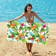 thumbnail image 1 of Beach Towel Oversized Super Absorbent Sand Thick Microfiber Beach Towel Cute Tropical Palm Leaf Beach Towels 27x55in For Kids Men Women Girls Boys, 1 of 9