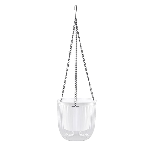 Bifavgk Outdoor Hanging Pot Basket Hanging Pots For Plants Indoor Self Watering Hanging Pots Indoor Hanging Flower Pots Mini Flower Pots Plant Pots Indoor Flower Vase Hanging Plant Pot White