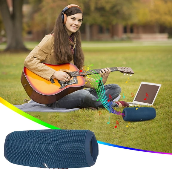 Bluetooth Compatible Speaker, Portable Wireless Subwoofer, Surround Sound Outdoor Speaker for Phones, Powerful Bluetooth Speaker for Parties