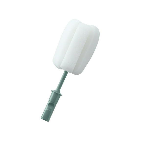 Bottle Soft Brush -1Pcs Sponge Bottle Brush Soft and Easy to Clean, Baby Bottle Sponge Brush Can Effectively Remove The Stain Residue On The Bottom of The Cup(Blue)