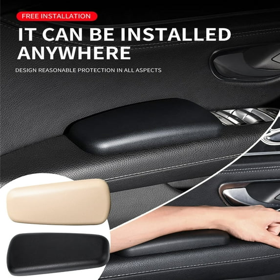 Car Armrest Pad, Driver's Elbow Support Pad, Central Armrest Box, Leg Support & Elbow Cushion for Comfortable Driving & Long Trips