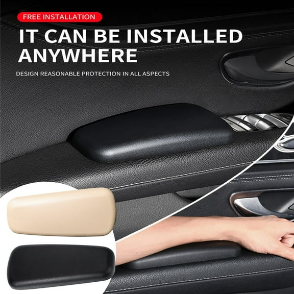 Car Armrest Pad, Driver's Elbow Support Pad, Central Armrest Box, Leg Support & Elbow Cushion for Comfortable Driving & Long Trips