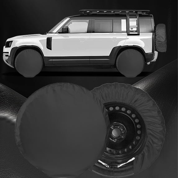 Universal Car Tyre Cover, 31.5in UV and Weather Resistant Waterproof Sun Protection Spare Wheel Cover