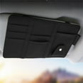 thumbnail image 1 of Car Visor Organizer, Zippered Card and Glasses Holder, Mobile Phone ID Storage, Car Blocker Storage Bag for Organizing Car Interior, 1 of 6