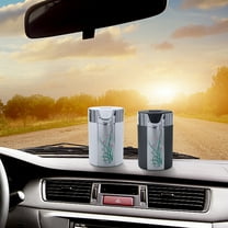 Carbon Fiber Car Ashtray with LED Lights, Portable & Practical Auto Ashtray, Easy Installation Car Ashtray in Black, Vehicle Interior Accessory