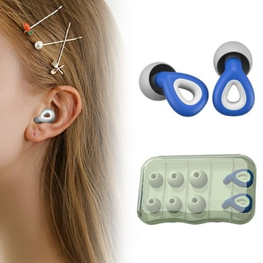 Sales Today Clearance!DHALL Ear Care ProductLoop Mute Sleep Earplugs Soft Reusable Flexible Silicone Hearing For Noise Reduction And Flight