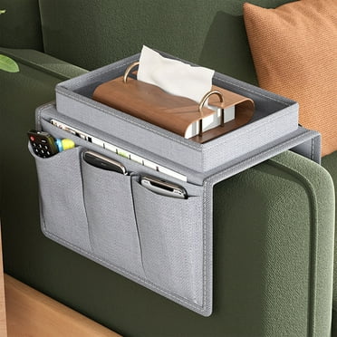 Sales Today Clearance! FAJHHA Couch Sofa Armrest Organizer,Bedside Storage Pocket,5 Pockets for Cell Phone,Tablet,Notepad,Remote Organizer for Couch,Sofa,and Bed