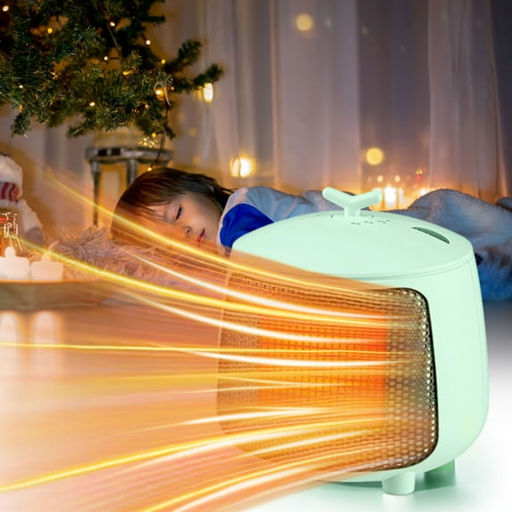Sales Today ! FAJHHA Office Mini Desk Heater,Portable Tent Heater with Tip-Over Protection,Compact Space Heater for Indoor Use,Personal Heater for Desk & Work
