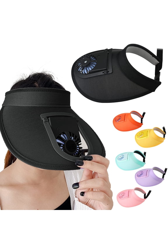 Fan Cap USB Charging Baseball Golf Hat Cool Your Face In Hot Sun Summer Camping & Hiking For Adults Teens