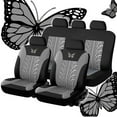 thumbnail image 1 of Full Set of Universal Car Seat Covers, Embroidered Car Seat Protector, Interior Accessories for Cars, Waterproof & Stylish Seat Covers for Vehicles, 1 of 7