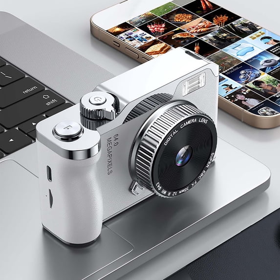 Sales Today Clearance! Gosuguu High Definition Macro Digital Camera, 16X Autofocus, Portable Student Camera with Front & Rear Double Lenses for Photography & Recording