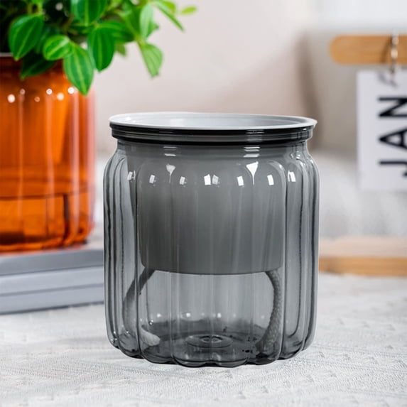 Gosuguu Transparent Hydroponic Flower Pots, Small Plastic Potted Pots for Indoor Use, Clear Desktop Hydroponic Plantsers, Perfect for Green Lovers, Flower Pots for Decor