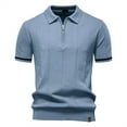 thumbnail image 1 of Mens Golf Shirts Short Sleeve Quarter Zip Knit s Slim Fit Textured Stretchy Shirt for Men S, 1 of 2