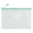 thumbnail image 1 of Mesh Zipper Bags, A4 Document Pouches, Clear File Folders for Organizing, Portable Storage Bags for Office and School Use, 1 of 3