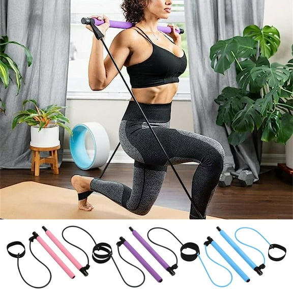 Multi-Functional Pilates Fitness Stick, Elastic Training Rope for Yoga, Household Fitness Equipment, Stretching and Strength Training Tool