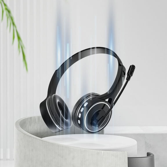 Wireless Bluetooth Over Ear Headphones, Noise Cancelling Lightweight Headset with Microphone, Comfortable and Foldable Headphones, for Travel, Home Office of The Day