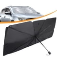 thumbnail image 1 of Car Front Windshield Sunshade Umbrella Outdoor Retractable Vehicle Sunshade Umbrella Block UV Rays Heat Thermal Insulation for Auto Vehicle Car Interior Cooling, 1 of 8