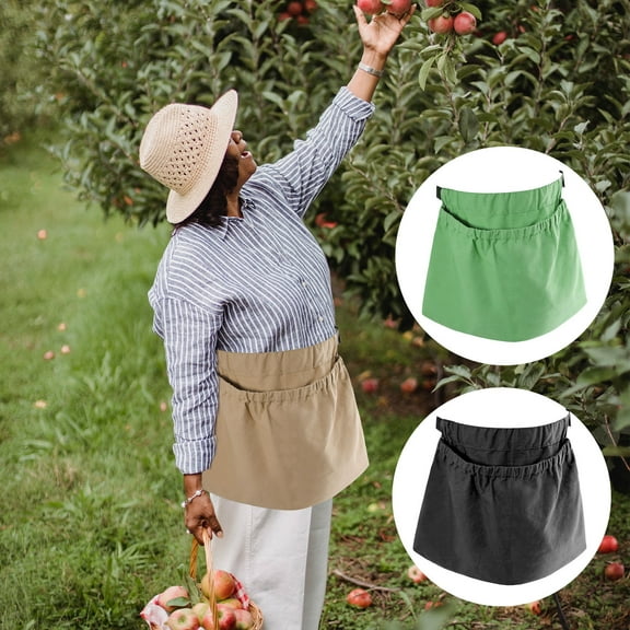 Outdoor Gardening Picking Bag, Washable Canvas Bag, Fruit And Vegetable Storage Foraging Bag, Outdoor Picking Portable Belt Bag