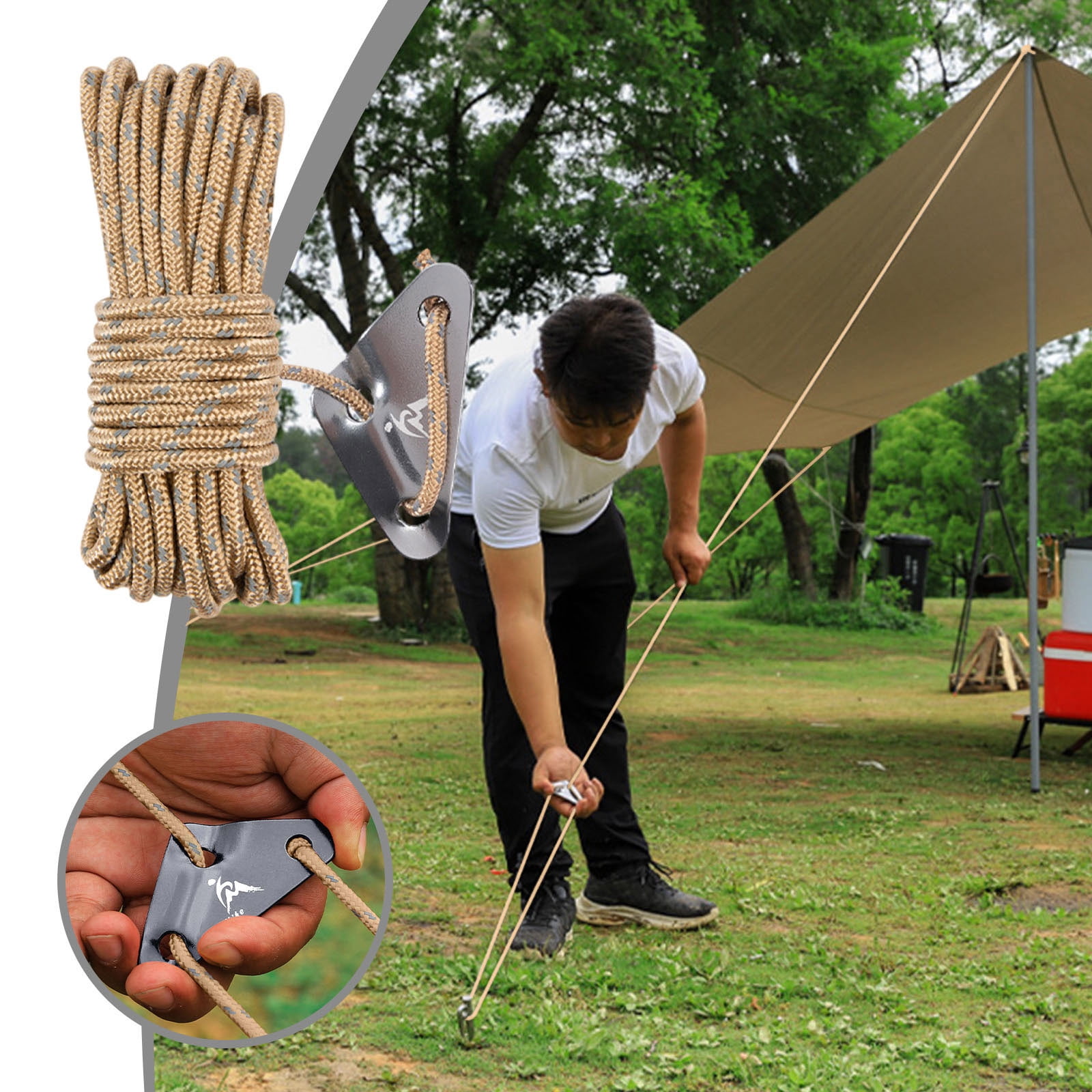 Sales Today Clearance! Outdoor Windproof Rope Tent Rope Reflective Rope ...