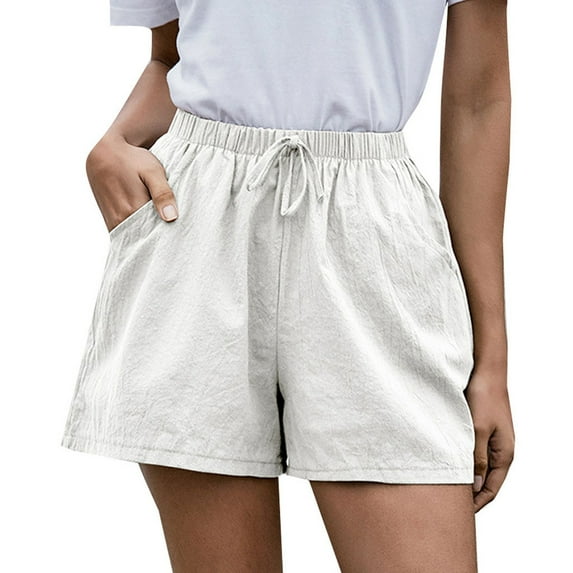 Sales Today Clearance Pants for Women Oversized Drawstring Slacks Loose Wide Leg Trousers Pockets Shorts Elasticated Waist Pants Straight Leg Slacks Plus Size Trousers Trendy Exercise Shorts