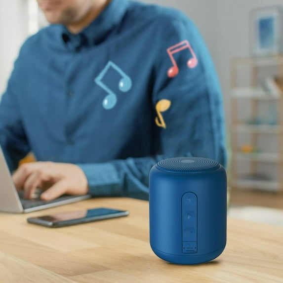 Portable Bluetooth Speaker, Outdoor IPX4 Waterproof Speaker with Subwoofer, Bluetooth 5.0 for Travel, Parties, and Outdoor Music