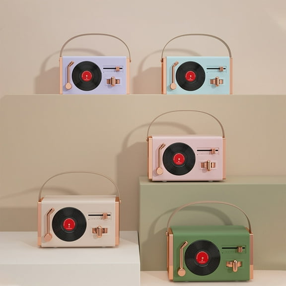 Retro Bluetooth Stereo, Portable Outdoor Home Stereo, Classical FM Radio with U-Disk and Bluetooth for Travel, Camping, and Home
