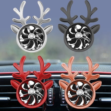 Safe Journey Deer Car Perfume, Antler Shape Car Air Freshener, Journey Breath Sweet Smell Conditioner, Car Interior Fragrance