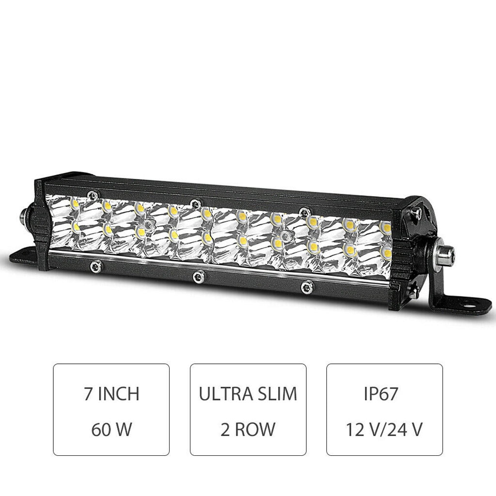 Sales Today Clearance! Slim Light Bar LED Spots & Flood Combo, Offroad LED Light Bar for Vehicles, 4X4 Trucks, Jeeps, SUV, and All-Terrain Vehicles, Off-Road Lighting Deals of The Day Clearance!