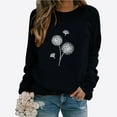 thumbnail image 1 of Sales Today Clearance Sweatshirt for Women Women's Dandelion Print Casual Fashion Sweatshirt Top, 1 of 4