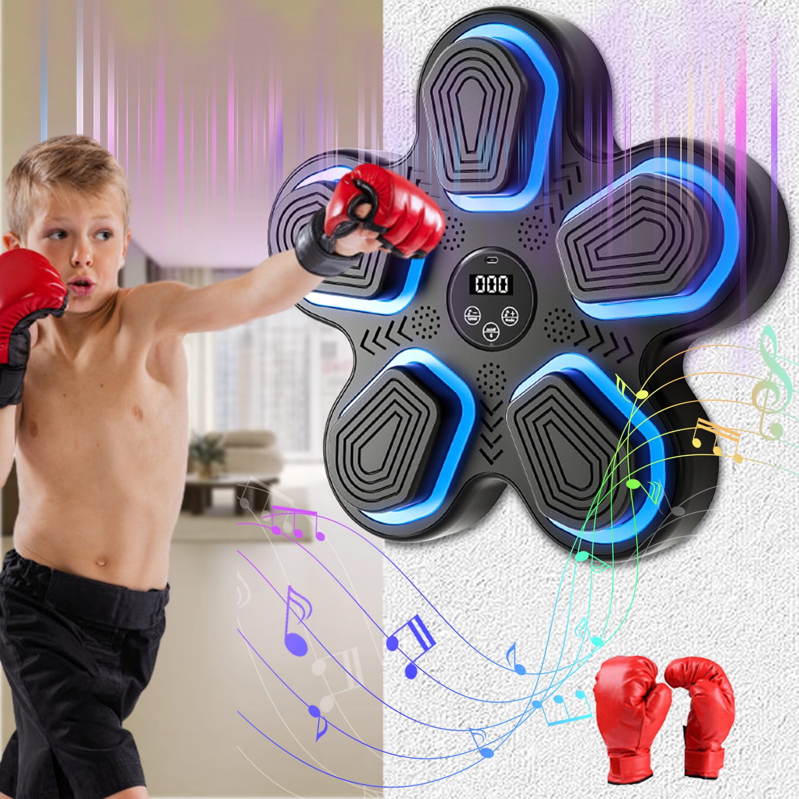 Sales Today Clearance! Topliu Music Boxing Machine with Gloves,Wall ...