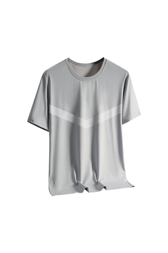 Wicking Shirts for Men Big and Tall Short Sleeve UPF 50 + T-Shirt Quick Dry Athletic Running Swim Tops M