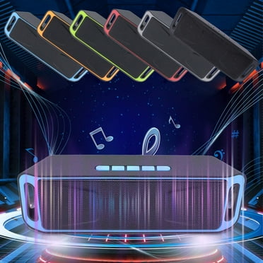 Sales Today Clearance! Wireless Bluetooth Subwoofer Speaker, Outdoor Mobile Phone Speaker, Portable Home Stereo Speaker with LED Lights for Travel and Outdoor Use Deals of The Day Clearance!
