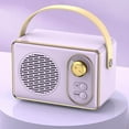 thumbnail image 1 of Wireless Retro Bluetooth Speaker, Portable Mini Bluetooth Speaker, Outdoor Plug-In USB Audio for Music, Computer, and Travel Use, 1 of 5