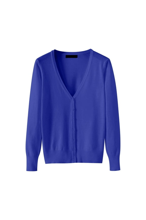 Sales Today Clearance Women's Cardigan Women's Lightweight V Neck Cardigan Sweater (Available In Plus Size)