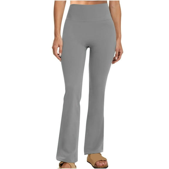 Clothing 2025 Women's Casual Pants Women's Flare Yoga Pants High Waisted Flared Leggings Workout Bell Bottoms Leggings Tummy Women Blendingpants