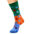 thumbnail image 1 of Sales Today Crew Socks Under $2 GIJNRIUIUA Blue Crew Socks Men Casual Dot Print Cotton Pattern Lady Socks Tube Comfortable Socks Ankle Socks, 1 of 2
