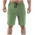 thumbnail image 1 of HOOMEUMY Men's Summer Sports Shorts with Pockets Quick Dry Workout Running Athletic Gym Shorts Lightweight Beach Shorts Green 8, 1 of 4