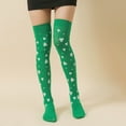 thumbnail image 1 of Sales Today Knee High Socks for Women Under $2 GIJNRIUIUA Multicolor Knee-High Socks Women Girls Fashion Irish St. Festive Stripe Middle Tube Socks Stockings Leg Warmers, 1 of 4