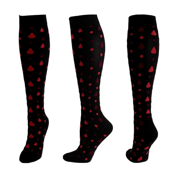 Sales Today Long Casual Socks Under $2 GIJNRIUIUA Watermelon Red Knee-High Socks 1 Pairs Unisex Knee High Socks Fashion Heart Pattern Funny Gift for Teen Girls Cotton Pregnancy Sports Travel Flight