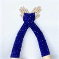 thumbnail image 1 of Sales Today Long Gloves for Women GIJNRIUIUA Under $4 Sparkly Sequin Gloves Long Velvet Length Arm Sleeves Wedding Prom Gloves for Women Blue Gloves & Mittens, 1 of 4