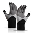 thumbnail image 1 of Sales Today Thermal Gloves Warm Gloves GIJNRIUIUA Under $4 Winter Women Keep Warm Touching Screen Knit Gloves Elastic Cuff Soft Full Finger Gloves Mitten Gray Gloves & Mittens, 1 of 7
