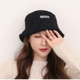 thumbnail image 1 of Sales Today Under $5 Black Bucket Hats for Women GIJNRIUIUA Women's Lamb Fisherman Hat All Outdoor Warm Sun Hats, 1 of 3
